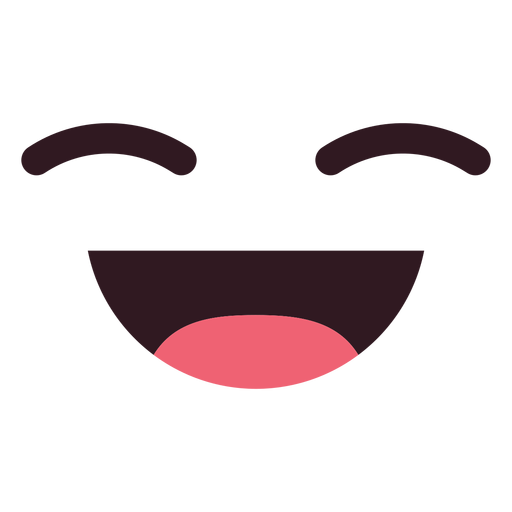 Simple Relaxed Emoticon Face PNG & SVG Design For T-Shirts