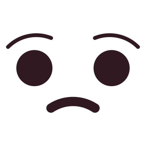 Design Png E Svg De Rosto De Emoticon Chateado Simples Para Camisetas 