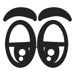 Sleepy emoticon eyes PNG Design
