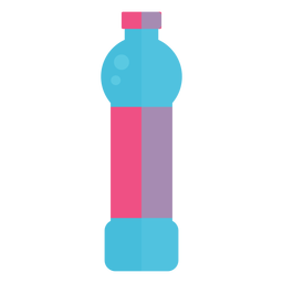 Kleine Plastikwasserflaschenikone PNG-Design