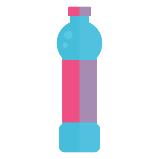 Kleine Plastikwasserflaschenikone PNG-Design