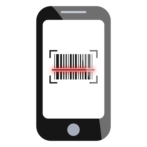 Smartphone barcode scan PNG Design