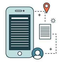 Banner de marketing para smartphone Diseño PNG