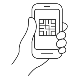 Smartphone QR Code Reader PNG-Design