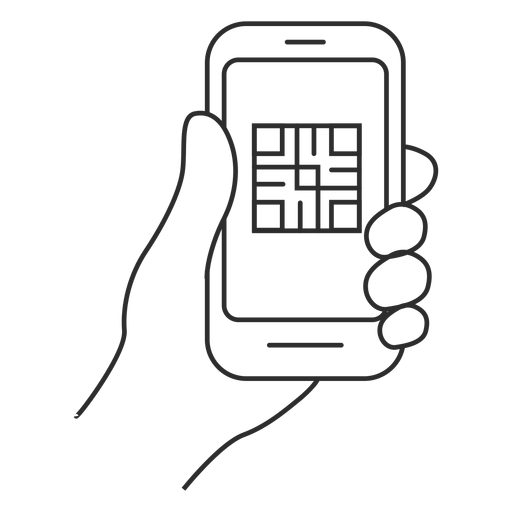 Smartphone QR Code Reader PNG-Design