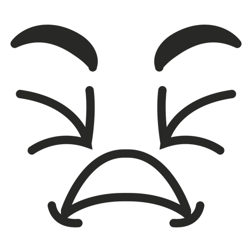 Squinting emoticon face Transparent PNG & SVG vector file