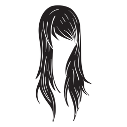Straight woman hair icon Straight woman hair icon