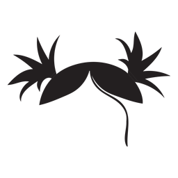 Top Zöpfe Haar Silhouette PNG-Design