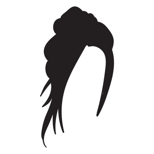 Cabelo de topete irregular torcido Desenho PNG