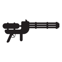 Water gun toy silhouette Transparent PNG