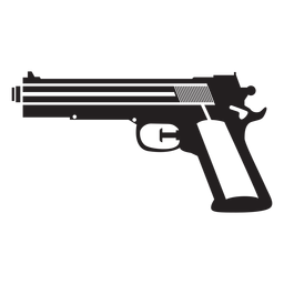 Water pistol black and white Transparent PNG