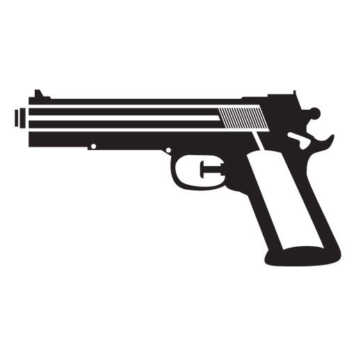 Pistola d&#39;água preta e branca Desenho PNG