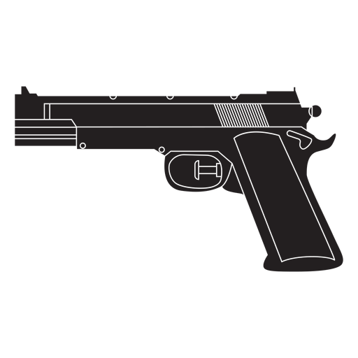 Icono plano de pistola de agua Diseño PNG