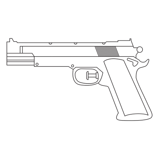 Icono de trazo de pistola de agua