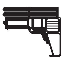 Water pistol toy silhouette PNG Design