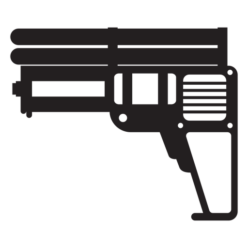 Water pistol toy silhouette