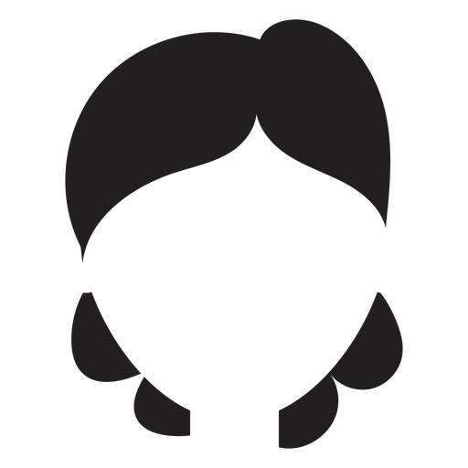 Wedge hair silhouette PNG Design