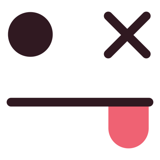 Winking emoticon face flat Transparent PNG & SVG vector file