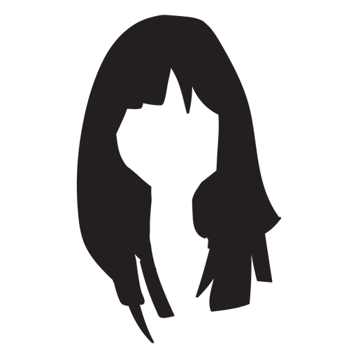 Cabelo da mulher plana Desenho PNG