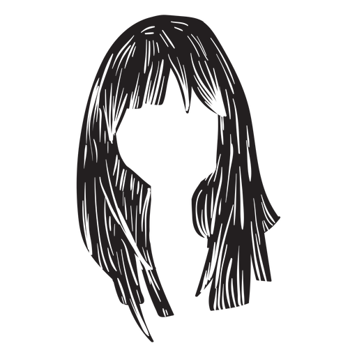Icono de cabello de mujer Diseño PNG