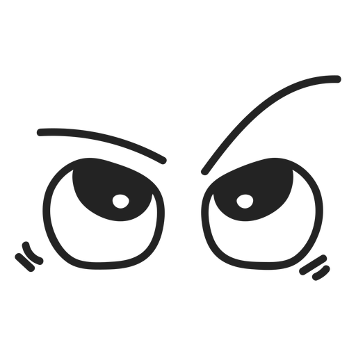 Design PNG E SVG De Desenhos Animados Confusos Dos Olhos Do Emoticon Para  Camisetas