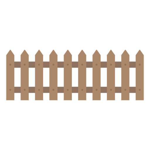 Icono de valla decorativa de madera Diseño PNG