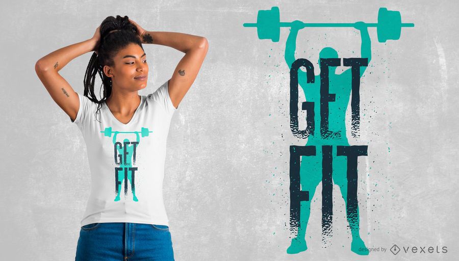 Get Fit T-shirt Design Get Fit T-shirt Design