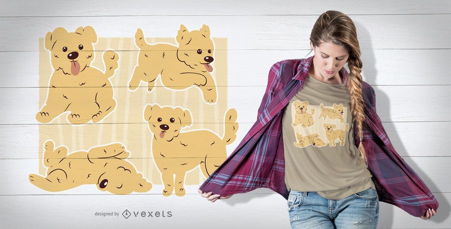 Morkie plantea diseño de camiseta Morkie plantea diseño de camiseta