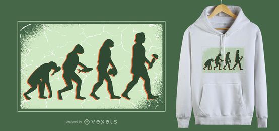 Diseño de camiseta Vegan Evolution Diseño de camiseta Vegan Evolution