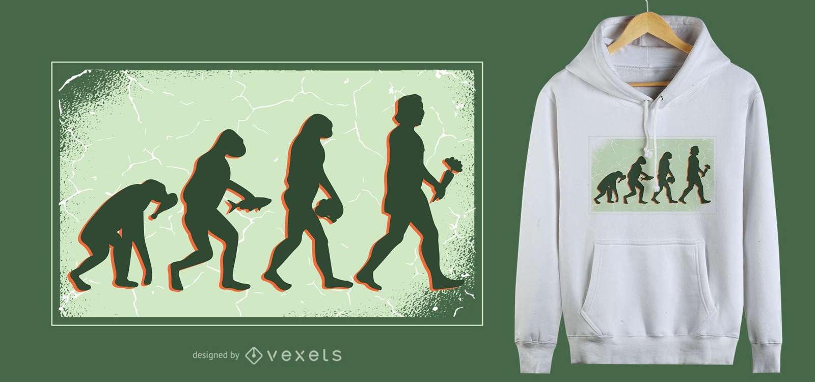 Vegan Evolution T-Shirt Design