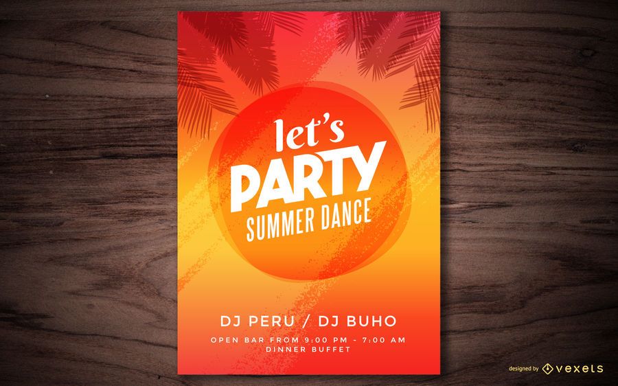 Summer Party Poster Summer Party Poster