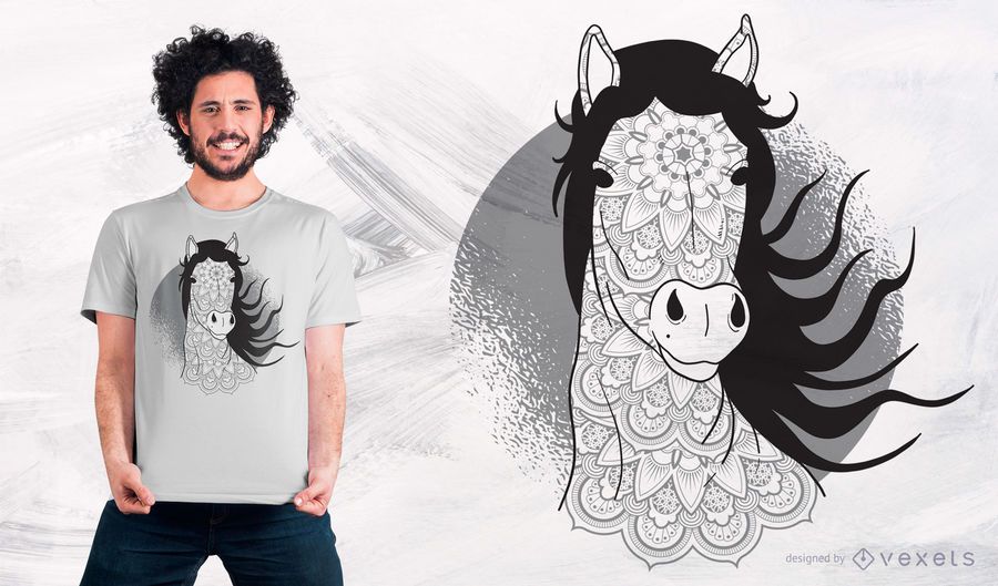 Mandala Horse T-Shirt Design Mandala Horse T-Shirt Design