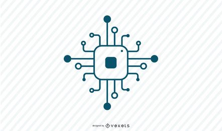 Processor Stroke Icon Processor Stroke Icon