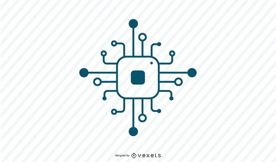 Processor Stroke Icon Processor Stroke Icon