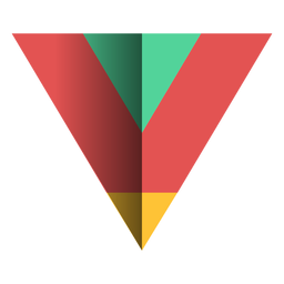 Acute triangle 3d flat PNG Design