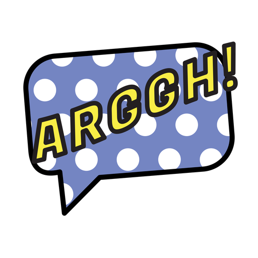 Arggh sticker PNG Design