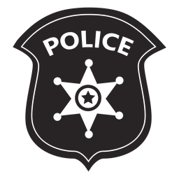 Insignia brazos estrella silueta Diseño PNG