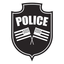 Silhueta da bandeira do emblema Desenho PNG