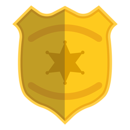 Polícia de ilustração de crachás Desenho PNG