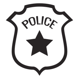 Silhueta de estrela do emblema Desenho PNG