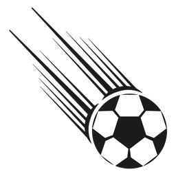 Ball Fußball Schuss Silhouette PNG-Design