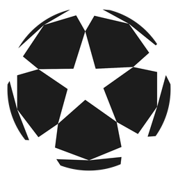 Silhueta de estrela do futebol Desenho PNG
