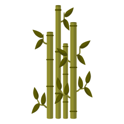 Ilustração de haste de bambu Desenho PNG