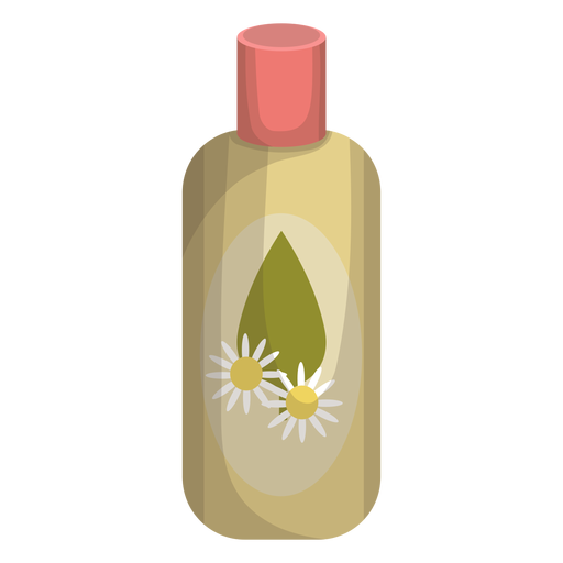 Ilustração de garrafa de camomila Desenho PNG