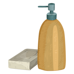 Flaschenseifenillustration PNG-Design