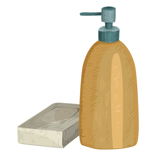 Bottle soap illustration