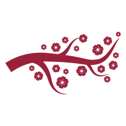 Branch silhouette PNG Design