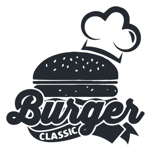 Logotipo de la hamburguesa logotipo Diseño PNG