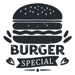 Silhueta do logotipo do Burger