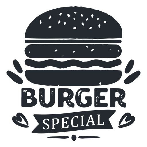 Burger Logo Logo Silhouette PNG-Design